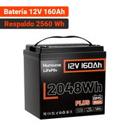Batería Humsienk LiFePO4 12V 160Ah Group 24 2048Wh Para Respaldo En Casa - Img 57791334