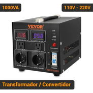 Transformador Convertidor de Voltaje VEVOR 1000VA 110V-220V Step Up Down Compacto Negr - Img 55436721