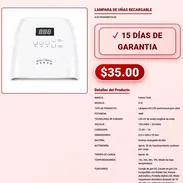 Lampara UV LED Recargable Future Tech S10 66W Tecnologia UV LED Avanzada VPT-0129 - Img 58023263