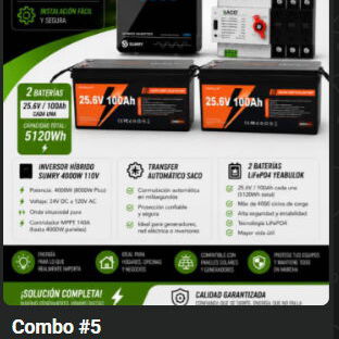 Combo Energía Total (Inversor + Baterías + Transfer) P0926-AV015 - 5/6