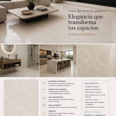 Porcelanato mate 60x60 - Img 125674045