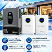 ☀️ KIT SOLAR 110V/220V 12KW + BATERÍA 10KW SIN PANELES | INSTALADO | 5.300 USD - Img 57817918