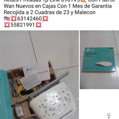 ACCESORIOS PARA REDES REPETIDORES TRIBANDA,ROUTER ADSL Y WAN REPTIDORES INALAMBRICOS MINI UPS,SWITCH ADMINSTRABLES NANOS - Img 118413755