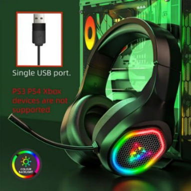 🎧 Auriculares Gamer USB para PC – Sonido Envolvente + Estilo LED - Img 102642039