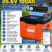 🔋 BATERÍA DE LITIO ECO-WORTHY 25.6V 100Ah 🔋 Tecnología LiFePO4 (2560Wh) 💡 - Img 58264103