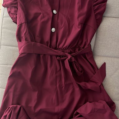 Vestido shein Nuevo rojo talla L/XL - 2/3