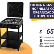 Cocina a gas de 4 hornillas con organizador FUTURE TECH - Img 56140885