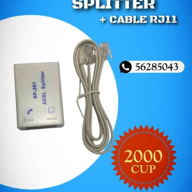 TODO NAUTA HOGAR (Router tplink , splitter , transformador 9V /0.6A, cable telefónico, mini backup/ups para router) - Img 126124418