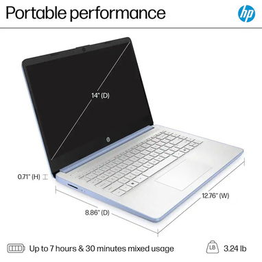 LAPTOP 🎁NUEVA🎁📦CAJA, HP (14-dq6012dx), 14" HD Antireflejo, Intel N150, 4GB RAM, UHD Graphics, 128GB SSD, 10Horas - Img 123081544