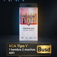 Cable RCA Tipo 1 hembra 2 machos HIFI 100%cobre - Img 55747974