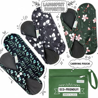 Intimas diarias protectores almohadillas ecológicas reutilizables de fibra de bambú y algodón - Img 116726674