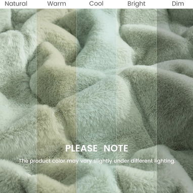 Manta de piel sintética Cozy Bliss para sofá, manta de invierno gruesa de felpa suave y acogedora para sofá, dormitorio - Img 111258932