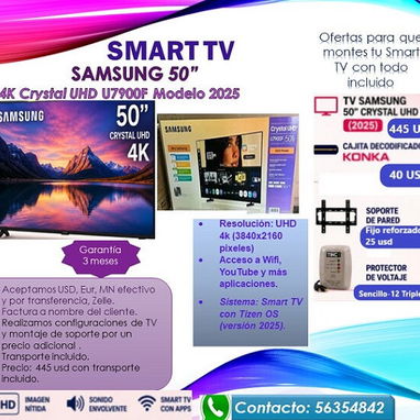 marcas smart tv de primera samsung 32" 40" 50" 55" 65,"LG 43" 55", tcl 32" 55" - Img 121852262