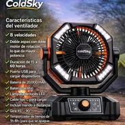 Excelencia y calidad garantizado;Ventilador Recargable COLDSKY de 20,000mAh - Img 57027668