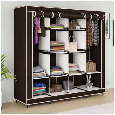Cl贸set Organizador de Tela con Estructura Met谩lica (cv) - Img 112316582