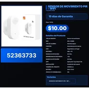 SENSOR DE MOVIMIENTO PIR - WIFI . - Img 57510300