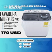 🧼 LAVADORA SEMIAUTOMÁTICA ✅ MILEXUS DE 7 KG 💲170 USD - Img 54256639