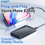 Disco duro externo USB 3.0 EAGET G20 500 GB para portátiles, smartphone, PS4, PC, Macbook, Smart TV, Xbox. - Img 56153034