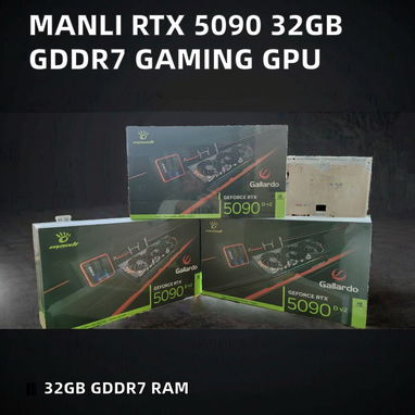 2025 Manli Gallardo Geforce Rtx 5090 D Oc 24gb Gddr7 Pcie 5.0 Gpu Ai Computing Video Cards with Dp Output Fan Cooler for - 5/6