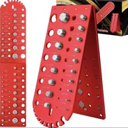 Comprobador de roscas de 38 tuercas y pernos, medidor de identificación de diseño plegable mejorado, comprobador de rosc - Img 54258415