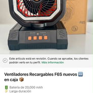 Ventiladores Recargables F6S Nuevo en caja - Img 56805905