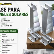 ⚙️ Base tipo torre para Paneles Solares Q7 LUMINA ⚙️ - Img 56672034