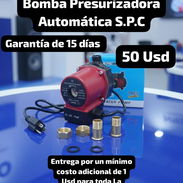 Bomba Presurizadora Automática S.P.C, Garantía de 15 días, Entrega por un mínimo costo adicional de 1 Usd para toda La H - Img 53490198