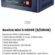Beelink Mini S N5095 (8/128GB). Nueva con garantía - Img 50892720