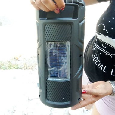 Bocina por Bluetooth con radio 📻 y panel solar - 4/4