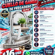 LLAVE MEZCLADORA CUELLO DE GANSO DE FREGADERO S.P.C, FACTURA Y GARANTÍA. VARIEDAD DE PRODUCTOS DE FERRETERÍA NUEVOS - Img 57620228