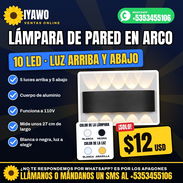 💡 Lámpara de Pared en Arco 10 LED – Luz Arriba y Abajo | $12 USD - Img 58362395