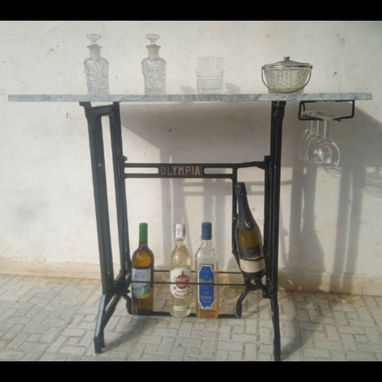 MINIBARES vintage con base de maquina de coser - Img 124199324