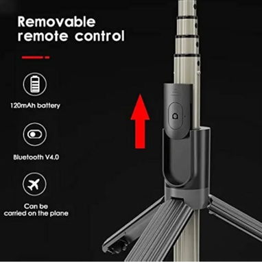 ☎️53544655 🛵 Entrega Disponible ⭐Palo Selfie Inalámbrico Plegable con Trípode y Luz LED de 6" ⭐ - 6/6