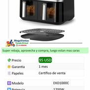 freidora de aire Eko doble de 9 litros. yoajavi 💯 - Img 56088814
