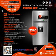 🧊 7.5 PIES 🧊 REFRI ENERLIFE 7.5 PIES. TENEMOS MENSAJERÍA CON FACTURA Y GARANTÍA. TLF 54833699 - Img 54325057