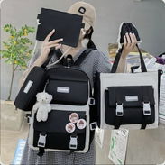 Juego de mochila 🖤💜🩷🩵 - Img 57979287