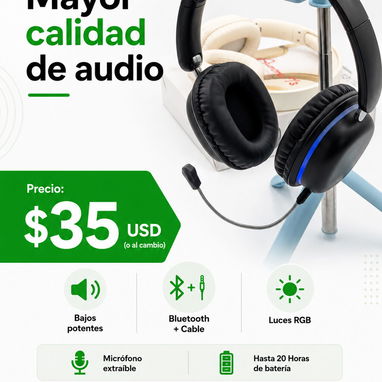 Audífonos Bluetooth / inalámbricos – TWS, diadema y gaming en La Habana - 5/7