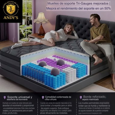 Colchón camero o full de 8 pulgadas de altura - 2/6
