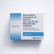 Amoxicilina con Ácido Clavulánico (500 mg / 125 mg) Caja de 20 tabletas - Img 57103436