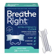 Breathe Right Nasal Strips Extra Strength Clear Drug Free 26 Clear Strips - Img 58181699