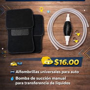 SET DE ALFOMBRILLAS PARA AUTO + BOMBA DE SUCCIÓN MANUAL PARA TRANSFERENCIA DE LÍQUIDOS - Img 56595764