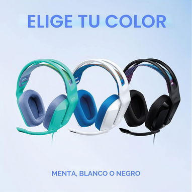 Logitech G335 | Auriculares Gamers Ultra Ligeros | Multiplataforma - 2/4