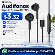 Audífonos Tipo C 1Hora AUT125 – USB-C con Micrófono - Img 57026578