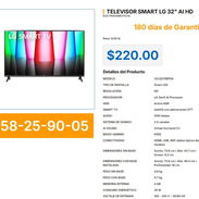 TELEVISOR SMART LG 32" AI HD . - Img 57237652