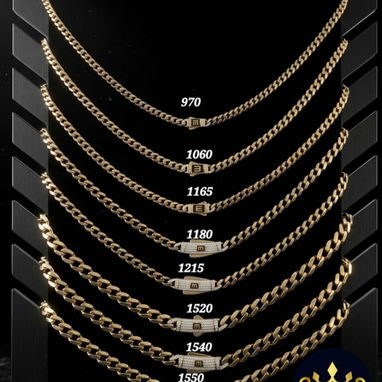 Cadenas y manillas monaco de oro 10k original - 2/5