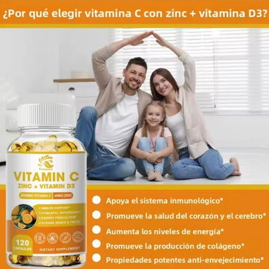 Potente Soporte inmune/3 en 1/ formato completo/ Vitamina C - Img 119520624
