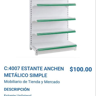 Estantes metálicos simples y dobles para su negocio - Img 120375195