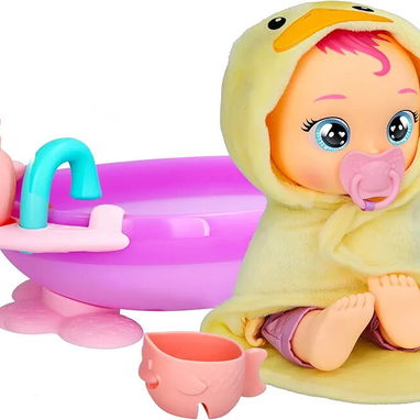 Juguetes: Bebé llorón interactivo – Zoe y su primer baño 30 cm (Original) - 4/6