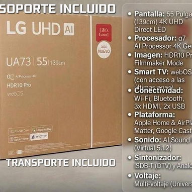 TELEVISOR 55" CON SOPORTE - Img 123155953