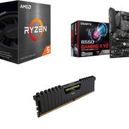 🎁 Kit AMD Ryzen 5 5500 + Gigabyte B550 Gaming X V2 + 8GB DDR4 Corsair Vengeance LPX ✅ New! + Transporte y Garantía - Img 55519570